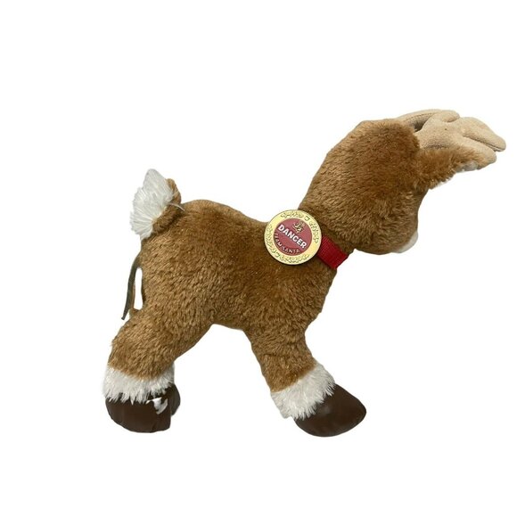 Dancer Christmas Reindeer Brown Build A Bear Workshop Plush Medallion Collar 19" - Picture 3 of 10